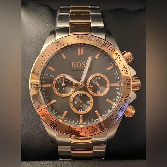 HB1513339 - Hugo Boss Men’s Ikon Two-Tone Chronograph Watch - Picture 1 of 11